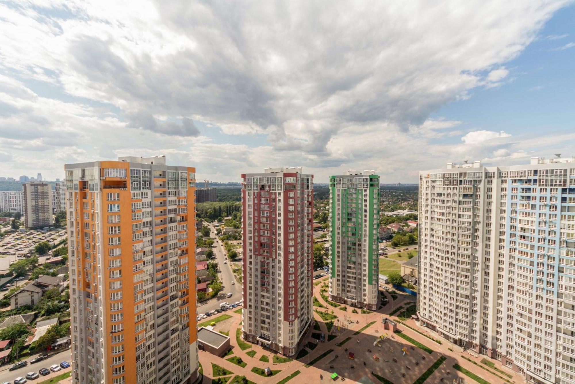 Design Apartments With Panoramic View Kiew Exterior foto